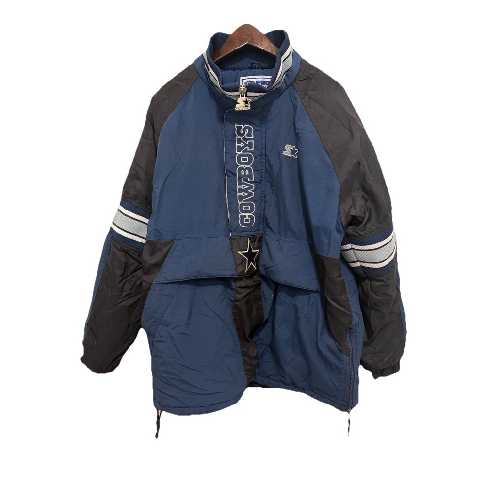 Vintage 90s Dallas Cowboys Proline NFL‎ Starter Puffer Jacket - Men's Size M -